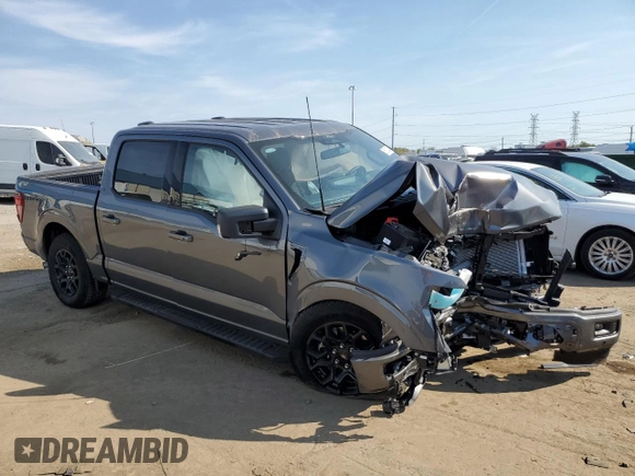 2024 Ford F-150 XLT with VIN 1FTEW3LP5RKE27478, listed as a Copart auction lot 49312515 with 0 mi miles and Non Repairable. Bid and sale history available at carsss.com. Image 4.