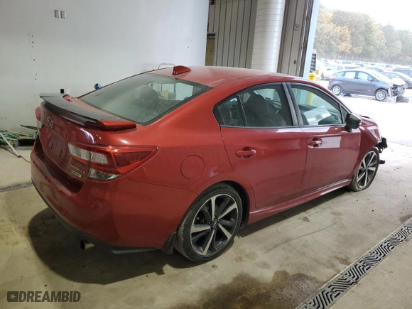 2020 Subaru Impreza Sport with VIN 4S3GKAM64L3606661, listed as a Copart auction lot 75807884 with 43,539 mi miles and Salvage Title. Bid and sale history available at carsss.com. Image 3.