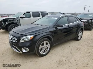 2019 Mercedes-Benz GLA with VIN WDCTG4EB7KU003655, listed as a Copart auction lot 43636025 with 46,147 mi miles and Salvage Title. Bid and sale history available at carsss.com. Image 1.
