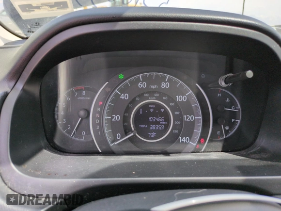 2014 Honda CR-V EX-L with VIN 5J6RM4H79EL009333, listed as a Copart auction lot 53100335 with 103,466 mi miles and Salvage Title. Bid and sale history available at carsss.com. Image 9.