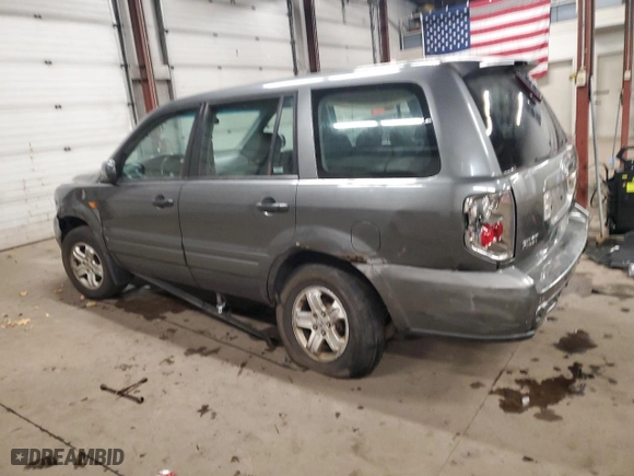 2007 Honda Pilot LX with VIN 2HKYF18177H522934, listed as a Copart auction lot 83069004 with 0 mi miles and Salvage Title. Bid and sale history available at carsss.com. Image 2.