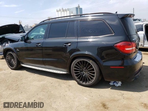 2017 Mercedes-Benz GLS 63 AMG with VIN 4JGDF7FE5HA747770, listed as a Copart auction lot 65888883 with 50,889 mi miles and Salvage Title. Bid and sale history available at DreamBid. Image 2.