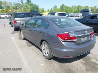 2015 Honda Civic Sedan LX with VIN 19XFB2F50FE095498, listed as a IAAI auction lot 42077072 with 211,682 mi miles. Bid and sale history available at carsss.com. Image 3.