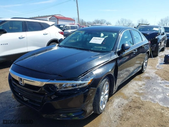 2018 Honda Accord Sedan LX 1.5T with VIN 1HGCV1F19JA226166, listed as a IAAI auction lot 41662603 with 77,157 mi miles. Bid and sale history available at carsss.com. Image 2.