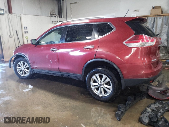 2016 Nissan Rogue SV with VIN KNMAT2MV6GP689816, listed as a Copart auction lot 42986025 with 49,300 mi miles and Salvage Title. Bid and sale history available at carsss.com. Image 2.