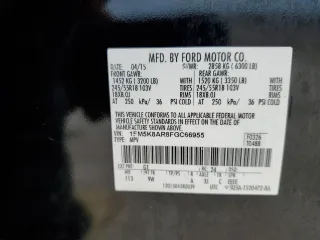 2015 Ford Utility Police Interceptor with VIN 1FM5K8AR8FGC66955, listed as a Copart auction lot 70662844 with 115,260 mi miles and Salvage Title. Bid and sale history available at carsss.com. Image 15.