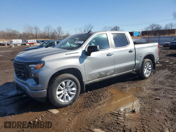 2023 Chevrolet Silverado 1500 Custom with VIN 3GCPDBEK8PG202180, listed as a Copart auction lot 46926185 with 26,043 mi miles and Salvage Title. Bid and sale history available at DreamBid. Image 1.