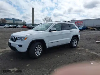 2021 Jeep Grand Cherokee Laredo X with VIN 1C4RJEAG3MC712147, listed as a IAAI auction lot 41807677 with 79,455 mi miles. Bid and sale history available at carsss.com. Image 2.