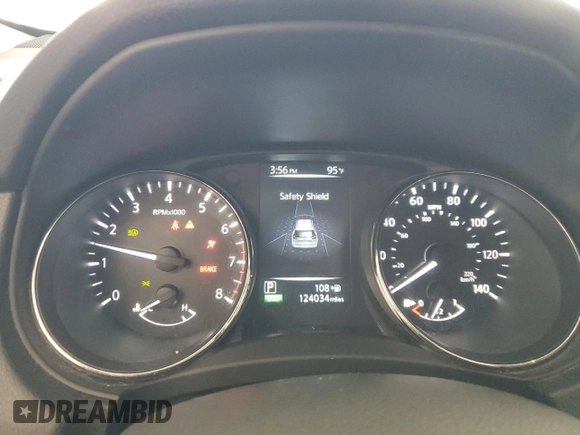 2017 Nissan Rogue SV with VIN 5N1AT2MV2HC878595, listed as a Copart auction lot 65213435 with 124,034 mi miles and Salvage title. Bid and sale history available at DreamBid. Image 9.