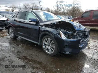 2021 Infiniti QX50 Essential with VIN 3PCAJ5CB8MF105565, listed as a Copart auction lot 43491845 with 20,035 mi miles and Salvage title. Bid and sale history available at DreamBid. Image 4.