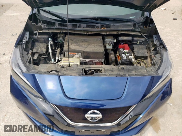 2018 Nissan LEAF S with VIN 1N4AZ1CP6JC301337, listed as a Copart auction lot 54556445 with 29,715 mi miles and Salvage Title. Bid and sale history available at DreamBid. Image 11.