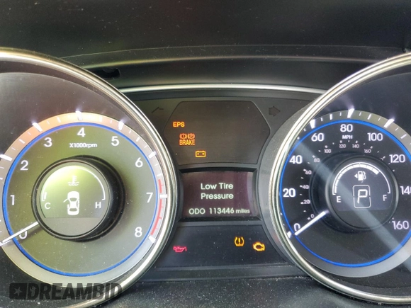2012 Hyundai Sonata GLS with VIN 5NPEB4AC0CH395644, listed as a Copart auction lot 54337935 with 113,446 mi miles and Clean Title. Bid and sale history available at carsss.com. Image 9.