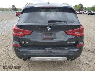 2021 BMW X3 sDrive30i with VIN 5UXTY3C05M9F87947, listed as a Copart auction lot 51312705 with 51,043 mi miles and Salvage Title. Bid and sale history available at carsss.com. Image 6.
