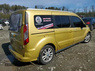 2015 Ford Transit Connect XLT with VIN NM0GS9F76F1195913, listed as a Copart auction lot 47430625 with 159,882 mi miles and Salvage title. Bid and sale history available at DreamBid. Image 3.