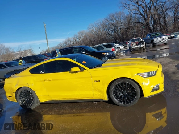 2015 Ford Mustang GT with VIN 1FA6P8CF7F5384249, listed as a IAAI auction lot 41340645 with 112,965 mi miles and . Bid and sale history available at carsss.com. Image 6.
