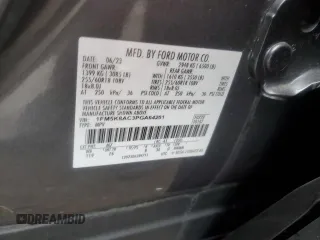 2023 Ford Explorer z VIN 1FM5K8AC3PGA64201, wystawiony jako Copart lot #79006044 z przebiegiem 9 491 mil mil oraz Szkoda całkowita • Salvage title. Historia ofert i sprzedaży dostępna na DreamBid. Obrazek 14.
