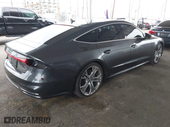 2019 Audi A7 Prestige with VIN WAUV2AF25KN022867, listed as a IAAI auction lot 42100910 with 68,735 mi miles and . Bid and sale history available at DreamBid. Image 4.