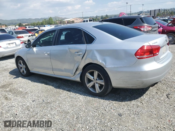 2012 Volkswagen Passat SE with VIN 1VWBP7A3XCC042049, listed as a Copart auction lot 55990465 with 116,659 mi miles and Salvage title. Bid and sale history available at DreamBid. Image 2.