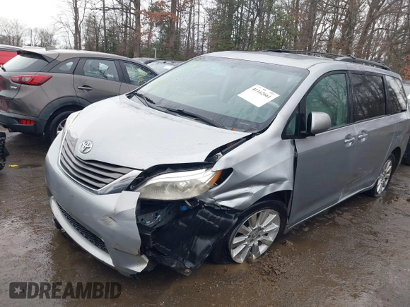 2013 Toyota Sienna XLE with VIN 5TDDK3DC5DS070243, listed as a IAAI auction lot 41162661 with 149,672 mi miles and . Bid and sale history available at DreamBid. Image 6.