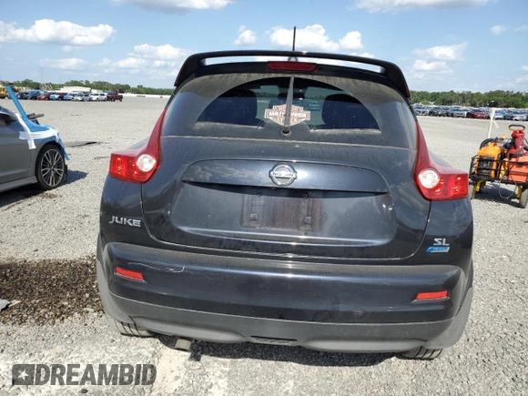 2012 Nissan Juke SV with VIN JN8AF5MR5CT112406, listed as a Copart auction lot 53363675 with 123,366 mi miles and Salvage Title. Bid and sale history available at carsss.com. Image 6.