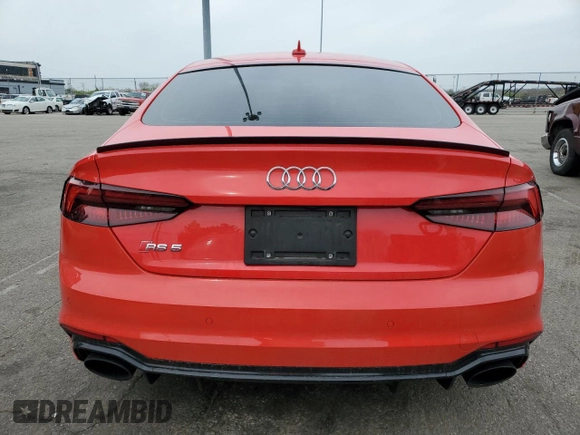 2019 Audi RS 5 Sportback z VIN WUABWCF50KA903230, wystawiony jako Copart lot #53133505 z przebiegiem 55 342 mil mil oraz Szkody całkowita. Historia ofert i sprzedaży dostępna na DreamBid. Obrazek 6.