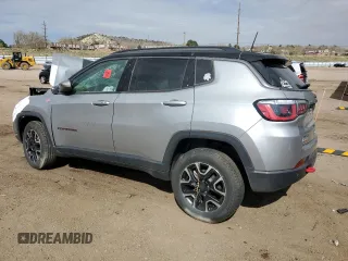 2020 Jeep Compass Trailhawk with VIN 3C4NJDDB4LT132790, listed as a Copart auction lot 49604935 with Not Provided miles and Salvage Title. Bid and sale history available at carsss.com. Image 2.