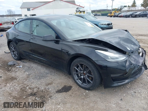 2021 Tesla Model 3 Long Range with VIN 5YJ3E1EB4MF012822, listed as a IAAI auction lot 41918721 with 69,105 mi miles. Bid and sale history available at carsss.com. Image 1.