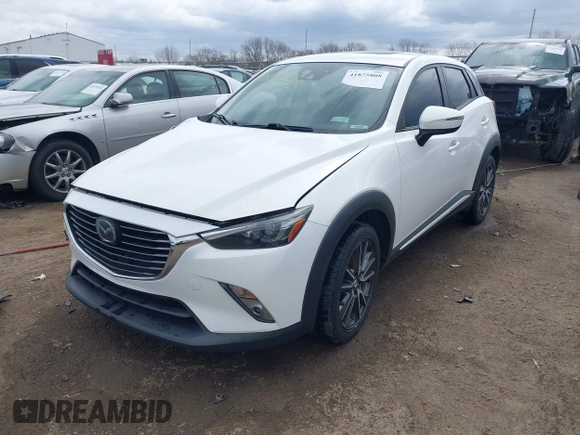 2016 Mazda CX-3 Grand Touring with VIN JM1DKFD73G0129737, listed as a IAAI auction lot 41875808 with 120,547 mi miles. Bid and sale history available at carsss.com. Image 18.