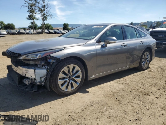 2021 Toyota Mirai XLE with VIN JTDAAAAA8MA002691, listed as a Copart auction lot 57181465 with 29,313 mi miles and Salvage title. Bid and sale history available at DreamBid. Image 1.