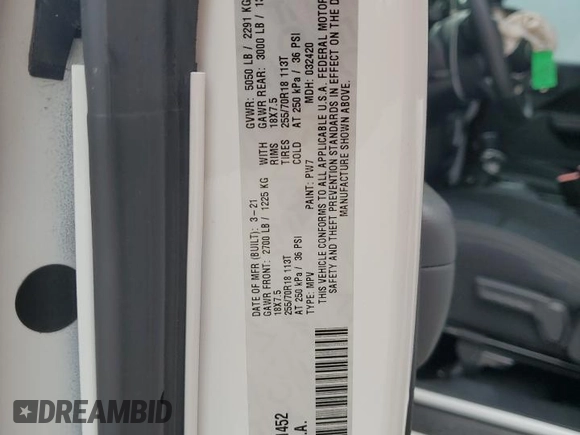 2021 Jeep Wrangler 80th Anniversary with VIN 1C4HJXAG1MW721452, listed as a Copart auction lot 62349904 with 40,677 mi miles and Salvage Title. Bid and sale history available at DreamBid. Image 15.