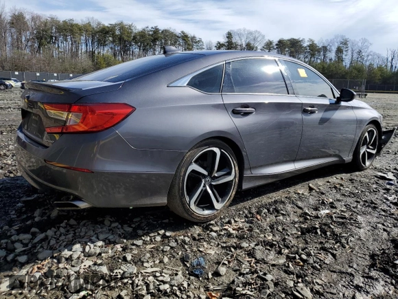 2019 Honda Accord Sport with VIN 1HGCV1F31KA103223, listed as a Copart auction lot 48048075 with 77,518 mi miles and Salvage Title. Bid and sale history available at DreamBid. Image 3.