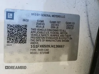 2018 Chevrolet Bolt EV Premier with VIN 1G1FX6S09J4136667, listed as a Copart auction lot 88350965 with 0 mi miles and Salvage Title. Bid and sale history available at carsss.com. Image 14.