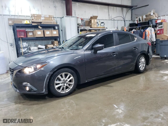 2015 Mazda Mazda3 i Touring with VIN 3MZBM1V73FM215352, listed as a Copart auction lot 45595235 with 109,665 mi miles and Salvage Title. Bid and sale history available at carsss.com. Image 1.