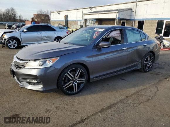 2016 Honda Accord Sport with VIN 1HGCR2F50GA040425, listed as a Copart auction lot 51067815 with 124,461 mi miles and Salvage Title. Bid and sale history available at DreamBid. Image 1.