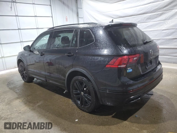 2022 Volkswagen Tiguan SE R-Line Black with VIN 3VV8B7AX3NM105154, listed as a Copart auction lot 58856995 with 76,723 mi miles and Clean title. Bid and sale history available at DreamBid. Image 2.