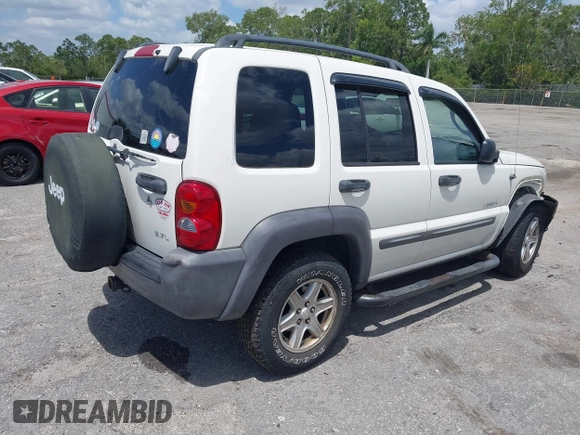 2004 Jeep Liberty Sport with VIN 1J4GK48K54W153217, listed as a IAAI auction lot 42071897 with 106,921 mi miles and . Bid and sale history available at carsss.com. Image 4.