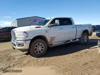 2022 Ram 2500 Laramie with VIN 3C6UR5FLXNG337467, listed as a Copart auction lot 87870895 with 87,838 mi miles and Salvage Title. Bid and sale history available at carsss.com. Image 1.