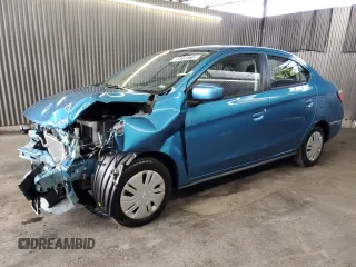 2024 Mitsubishi Mirage ES z VIN ML32FUFJ5RHF16647, wystawiony jako Copart lot #58739715 z przebiegiem 7 455 mil mil oraz Czysty tytuł • Clean title. Historia ofert i sprzedaży dostępna na DreamBid. Obrazek 1.