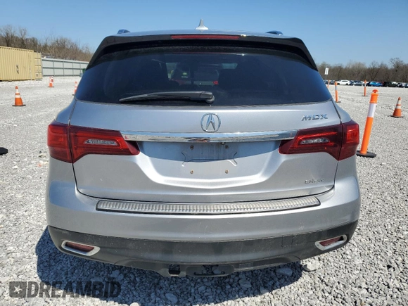 2016 Acura MDX with VIN 5FRYD4H27GB006294, listed as a Copart auction lot 53050055 with 169,558 mi miles and Salvage Title. Bid and sale history available at carsss.com. Image 6.