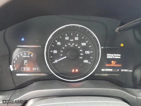 2021 Honda HR-V EX-L with VIN 3CZRU5H77MM701836, listed as a Copart auction lot 83841894 with 77,801 mi miles and Salvage Title. Bid and sale history available at carsss.com. Image 9.