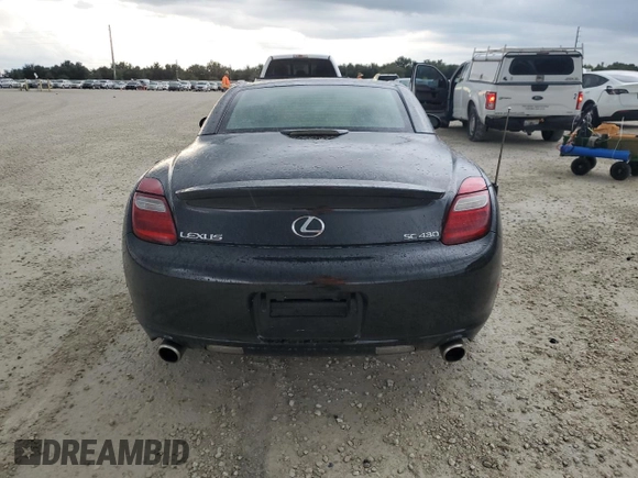 2006 Lexus SC with VIN JTHFN48Y769003087, listed as a Copart auction lot 74181624 with Not Provided miles and Non Repairable. Bid and sale history available at carsss.com. Image 6.