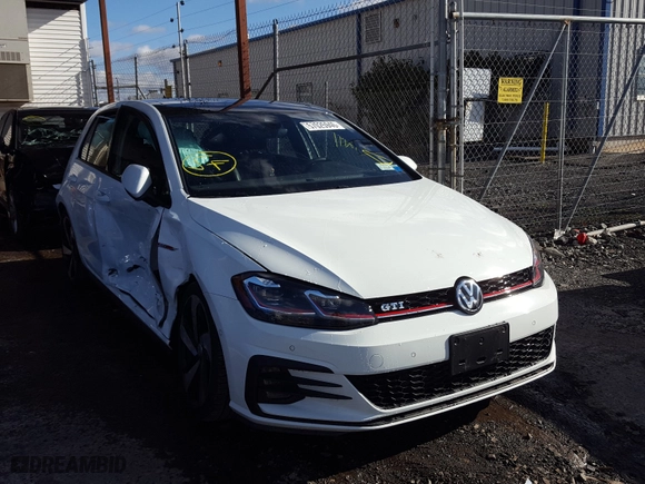 2018 Volkswagen Golf GTI S with VIN 3VW447AU3JM286552, listed as a Copart auction lot 57025940 with 12,191 mi miles. Bid and sale history available at carsss.com. Image 1.