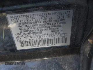 2021 Nissan Sentra SR with VIN 3N1AB8DV4MY331763, listed as a IAAI auction lot 40889192 with 46,867 mi miles and . Bid and sale history available at DreamBid. Image 9.