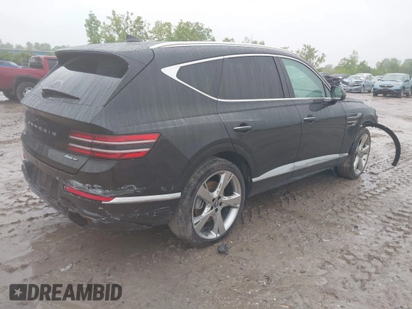 2023 Genesis GV80 z VIN KMUHCESCXPU139647, wystawiony jako IAAI lot #42308214 z przebiegiem 33 177 mil mil oraz . Historia ofert i sprzedaży dostępna na DreamBid. Obrazek 4.