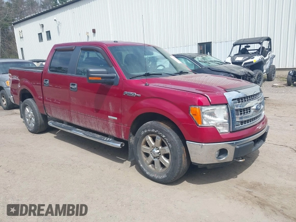 2013 Ford F-150 XL with VIN 1FTFW1ET7DFD87683, listed as a IAAI auction lot 42157395 with 185,649 mi miles. Bid and sale history available at carsss.com. Image 1.