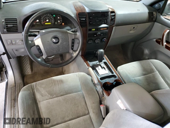 2005 Kia Sorento LX with VIN KNDJC733255467795, listed as a Copart auction lot 54651595 with 190,161 mi miles and Salvage Title. Bid and sale history available at carsss.com. Image 8.