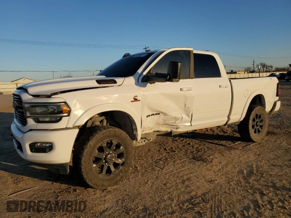 2021 Ram 2500 Laramie with VIN 3C6UR5FL1MG558518, listed as a Copart auction lot 44260685 with 65,240 mi miles and Salvage Title. Bid and sale history available at carsss.com. Image 1.