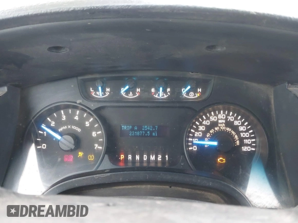 2013 Ford F-150 XL with VIN 1FTFX1EF5DFB37527, listed as a IAAI auction lot 41500050 with 231,877 mi miles and . Bid and sale history available at DreamBid. Image 7.