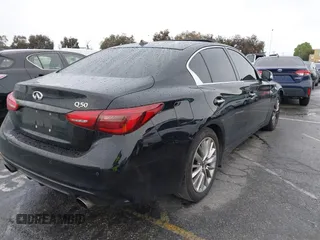 2021 Infiniti Q50 3.0t LUXE with VIN JN1EV7BP7MM705096, listed as a IAAI auction lot 41755035 with 92,476 mi miles. Bid and sale history available at carsss.com. Image 4.