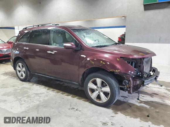 2010 Acura MDX Technology Pkg with VIN 2HNYD2H66AH508797, listed as a Copart auction lot 52759875 with 183,256 mi miles and Salvage Title. Bid and sale history available at carsss.com. Image 4.